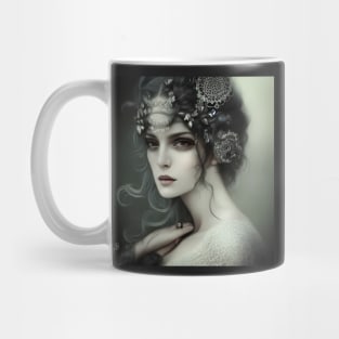 Vintage Lady witch Mug